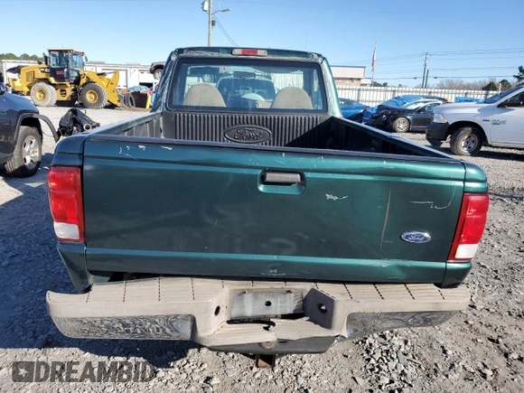 2000 Ford Ranger XL with VIN 1FTYR10V2YPA68278, listed as a Copart auction lot 46210825 with 166,183 mi miles and Salvage Title. Bid and sale history available at carsss.com. Image 6.