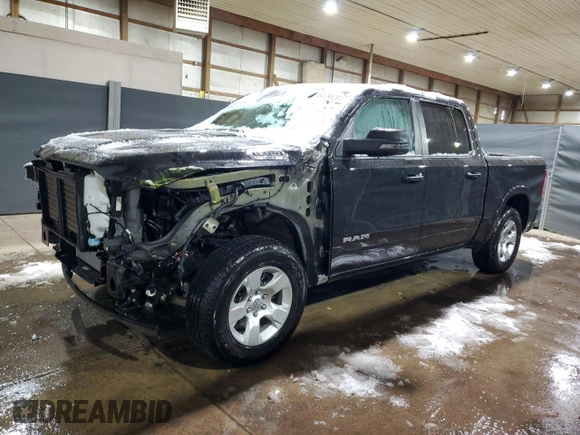 2025 Ram 1500 Big Horn with VIN 1C6SRFFP2SN581701, listed as a Copart auction lot 83298204 with 15,381 mi miles and Clean Title. Bid and sale history available at carsss.com. Image 1.