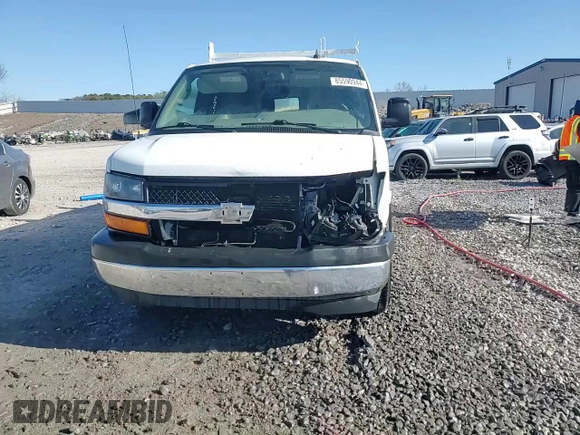 2017 Chevrolet Express Cargo with VIN 1GCZGGFG8H1120344, listed as a Copart auction lot 85590944 with Not provided miles and Salvage title. Bid and sale history available at DreamBid. Image 14.
