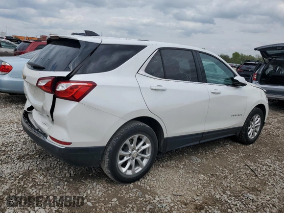 2018 Chevrolet Equinox LT with VIN 2GNAXJEV6J6291677, listed as a Copart auction lot 55017845 with 82,034 mi miles and Salvage Title. Bid and sale history available at DreamBid. Image 3.