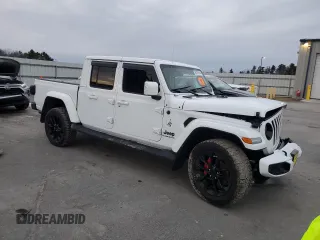 2022 Jeep Gladiator Overland with VIN 1C6HJTFG0NL139242, listed as a Copart auction lot 85191674 with 21,230 mi miles and Salvage title. Bid and sale history available at DreamBid. Image 4.