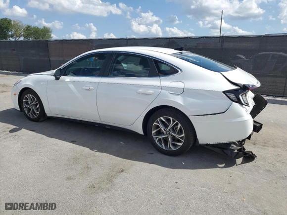 2021 Hyundai Sonata SEL with VIN 5NPEL4JA9MH107603, listed as a Copart auction lot 51212815 with 38,508 mi miles and Salvage Title. Bid and sale history available at carsss.com. Image 2.