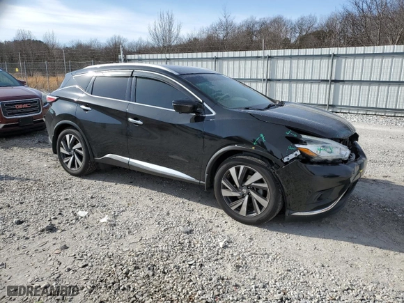 2017 Nissan Murano Platinum with VIN 5N1AZ2MH6HN198650, listed as a Copart auction lot 89311455 with 95,062 mi miles and Salvage Title. Bid and sale history available at carsss.com. Image 4.