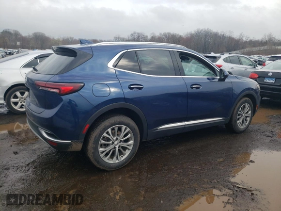 2022 Buick Envision Preferred with VIN LRBAZLR45ND164828, listed as a Copart auction lot 51814185 with 53,303 mi miles and Salvage Title. Bid and sale history available at carsss.com. Image 3.
