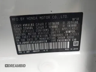 2018 Acura RLX Technology z VIN JH4KC1F53JC000128, wystawiony jako IAAI lot #41797646 z przebiegiem 17 487 mil mil oraz . Historia ofert i sprzedaży dostępna na DreamBid. Obrazek 9.