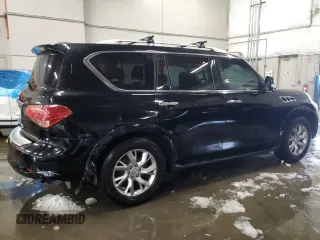 2012 Infiniti QX56 7-passenger with VIN JN8AZ2NE5C9015530, listed as a Copart auction lot 78957604 with 120,104 mi miles and Salvage Title. Bid and sale history available at carsss.com. Image 3.