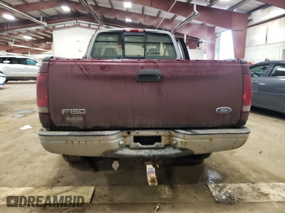 1997 Ford F-150 XL with VIN 1FTDX18W1VNC05543, listed as a Copart auction lot 46687475 with 283,066 mi miles and Clean Title. Bid and sale history available at carsss.com. Image 6.