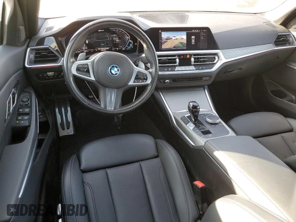 2022 BMW 3 Series 330e with VIN 3MW5P7J04N8C53017, listed as a Copart auction lot 84180844 with 17,001 mi miles and Salvage Title. Bid and sale history available at carsss.com. Image 8.