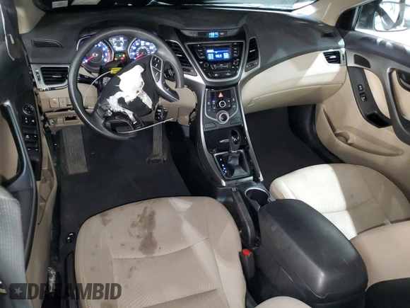 2016 Hyundai Elantra SE with VIN 5NPDH4AE9GH694955, listed as a Copart auction lot 60156945 with 80,503 mi miles and Salvage title. Bid and sale history available at DreamBid. Image 8.