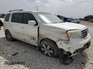 2013 Honda Pilot Touring with VIN 5FNYF3H94DB007174, listed as a Copart auction lot 48033325 with 205,432 mi miles and Salvage Title. Bid and sale history available at DreamBid. Image 4.