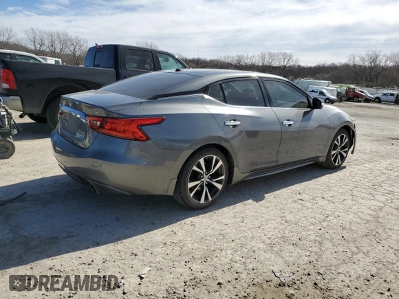 2017 Nissan Maxima SV with VIN 1N4AA6AP8HC429032, listed as a Copart auction lot 46341095 with 0 mi miles and Salvage Title. Bid and sale history available at carsss.com. Image 3.
