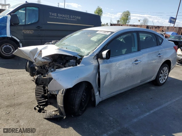 2019 Nissan Sentra S with VIN 3N1AB7AP7KY252875, listed as a Copart auction lot 49173825 with 59,257 mi miles and Salvage Title. Bid and sale history available at carsss.com. Image 1.