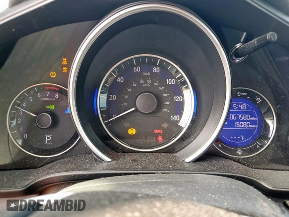 2016 Honda Fit LX with VIN JHMGK5H53GX033662, listed as a Copart auction lot 55523545 with 67,580 mi miles and Salvage title. Bid and sale history available at DreamBid. Image 9.