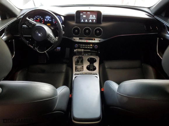 2019 Kia Stinger GT with VIN KNAE35LCXK6043127, listed as a Copart auction lot 45536535 with 147,952 mi miles and Salvage Title. Bid and sale history available at carsss.com. Image 8.