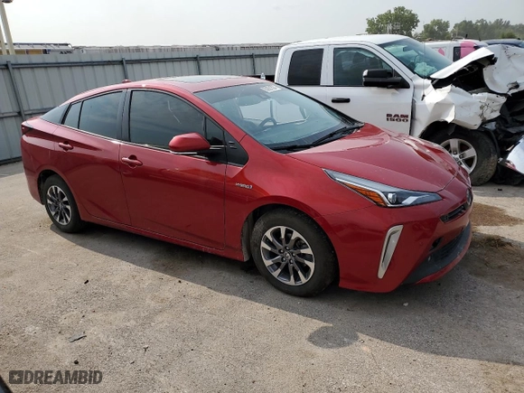 2022 Toyota Prius L Eco with VIN JTDKAMFUXN3169116, listed as a Copart auction lot 63921594 with 47,623 mi miles and Salvage Title. Bid and sale history available at carsss.com. Image 4.