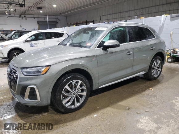 2023 Audi Q5 S line Prestige с VIN WA1FAAFY5P2167313, выставлен на аукционе Copart как лот 87830325 с пробегом 15 641 миль миль и Списание • Salvage title. История ставок и продаж доступна на DreamBid. Изображение 1.