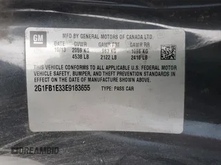 2014 Chevrolet Camaro LT z VIN 2G1FB1E33E9183655, wystawiony jako Copart lot #56163485 z przebiegiem 150 528 mil mil oraz Szkoda całkowita • Salvage title. Historia ofert i sprzedaży dostępna na DreamBid. Obrazek 12.