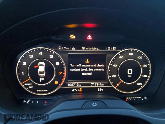 2017 Audi A3 Sedan Premium Plus with VIN WAUJ8GFF1H1009987, listed as a Copart auction lot 75533473 with 108,713 mi miles. Bid and sale history available at carsss.com. Image 9.