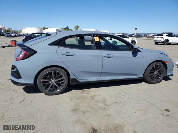 2021 Honda Civic Hatchback Sport with VIN SHHFK7H43MU409037, listed as a Copart auction lot 51532775 with 39,439 mi miles and Salvage Title. Bid and sale history available at carsss.com. Image 3.