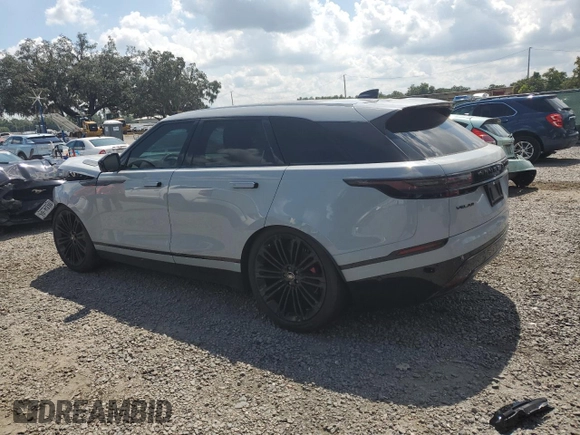 2025 Land Rover Range Rover Velar Dynamic SE with VIN SALYL2EXXSA393426, listed as a Copart auction lot 72162424 with 816 mi miles and Salvage title. Bid and sale history available at DreamBid. Image 2.