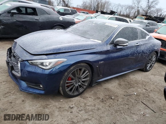 2017 Infiniti Q60 Red Sport 400 с VIN JN1FV7EK4HM611381, выставлен на аукционе Copart как лот 84266544 с пробегом 97 162 миль миль и Списание • Salvage title. История ставок и продаж доступна на DreamBid. Изображение 1.