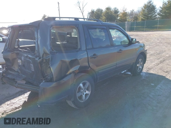 2006 Honda Pilot EX-L with VIN 5FNYF28546B002907, listed as a IAAI auction lot 41650042 with 272,069 mi miles and . Bid and sale history available at DreamBid. Image 4.