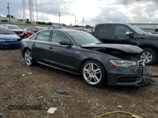 2015 Audi A6 Prestige with VIN WAUHGAFC5FN008805, listed as a Copart auction lot 58084535 with 98,829 mi miles and Salvage title. Bid and sale history available at DreamBid. Image 4.