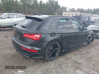 2018 Audi SQ5 Premium Plus with VIN WA1A4AFY8J2018273, listed as a IAAI auction lot 41880755 with 107,317 mi miles and . Bid and sale history available at DreamBid. Image 4.