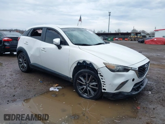 2017 Mazda CX-3 Touring with VIN JM1DKFC77H0172867, listed as a IAAI auction lot 41901655 with 144,778 mi miles. Bid and sale history available at carsss.com. Image 1.