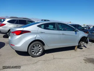 2016 Hyundai Elantra SE with VIN 5NPDH4AE7GH654504, listed as a IAAI auction lot 41824001 with 99,468 mi miles. Bid and sale history available at carsss.com. Image 6.