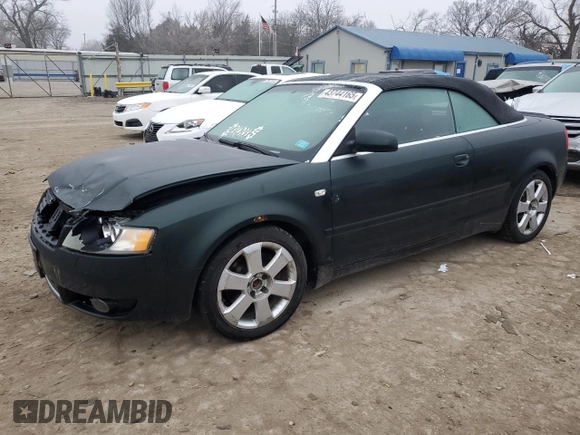 2005 Audi A4 3.0L with VIN WAUDT48H25K010760, listed as a Copart auction lot 43744165 with 113,454 mi miles and Salvage Title. Bid and sale history available at carsss.com. Image 1.
