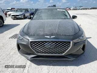 2019 Genesis G70 2.0T Advanced with VIN KMTG44LA9KU015043, listed as a Copart auction lot 77567484 with 80,635 mi miles and Salvage Title. Bid and sale history available at carsss.com. Image 5.