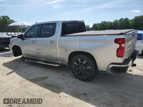 2022 Chevrolet Silverado 1500 LT with VIN 3GCUYDED7NG124900, listed as a Copart auction lot 52002995 with 57,249 mi miles and Salvage Title. Bid and sale history available at DreamBid. Image 2.