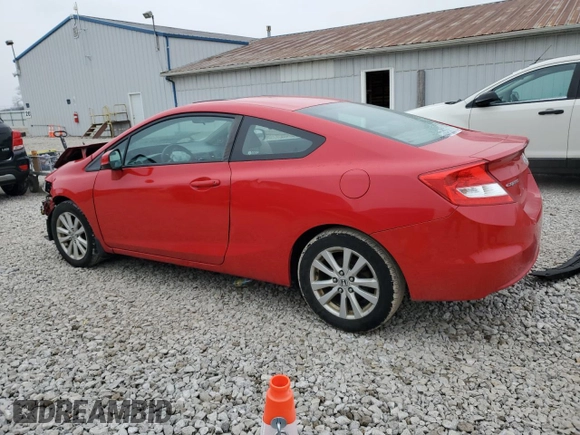 2012 Honda Civic Cpe EX-L with VIN 2HGFG3B10CH520861, listed as a Copart auction lot 45097175 with 129,672 mi miles and Salvage Title. Bid and sale history available at carsss.com. Image 2.