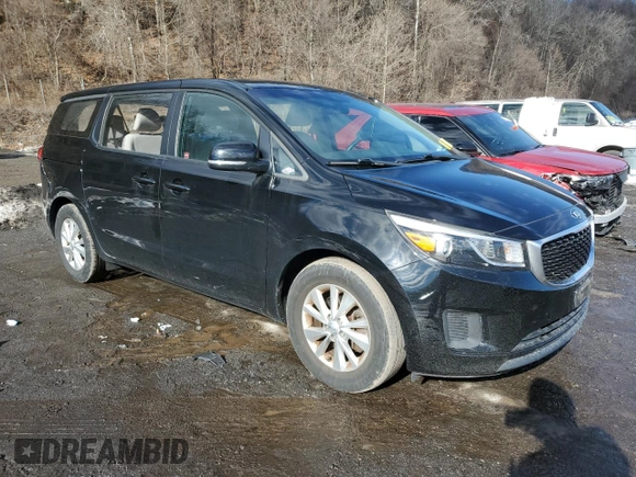 2017 Kia Sedona L with VIN KNDMA5C12H6291724, listed as a Copart auction lot 43546065 with 68,271 mi miles and Salvage Title. Bid and sale history available at carsss.com. Image 4.