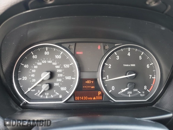 2012 BMW 1 Series 135i with VIN WBAUN7C5XCVM26611, listed as a Copart auction lot 61194845 with 81,430 mi miles and Clean title. Bid and sale history available at DreamBid. Image 9.
