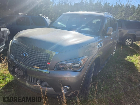 2012 Infiniti QX56 7-passenger z VIN JN8AZ2NE7C9015769, wystawiony jako IAAI lot #41886388 z przebiegiem 164 342 mil mil oraz . Historia ofert i sprzedaży dostępna na DreamBid. Obrazek 2.