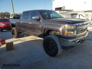 2014 Chevrolet Silverado 1500 LTZ with VIN 1GCUKSECXEF193272, listed as a Copart auction lot 82775984 with 154,131 mi miles and Salvage Title. Bid and sale history available at carsss.com. Image 4.