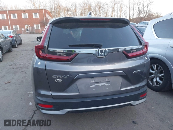 2020 Honda CR-V EX with VIN 2HKRW2H56LH696405, listed as a IAAI auction lot 41124333 with 55,418 mi miles. Bid and sale history available at carsss.com. Image 17.