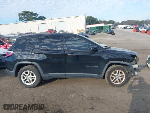 2018 Jeep Compass Sport with VIN 3C4NJCAB8JT136983, listed as a IAAI auction lot 41669070 with 131,983 mi miles. Bid and sale history available at carsss.com. Image 13.
