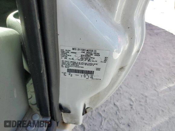 2004 Ford F-250 XL with VIN 1FTNX21L74ED07583, listed as a Copart auction lot 74755474 with 227,029 mi miles and Salvage Title. Bid and sale history available at DreamBid. Image 13.