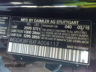 2015 Mercedes-Benz S 550 with VIN WDDXJ8FBXFA008117, listed as a IAAI auction lot 39968008 with 116,557 mi miles and . Bid and sale history available at DreamBid. Image 9.