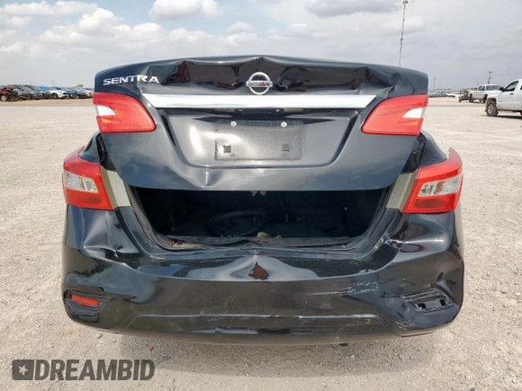 2017 Nissan Sentra S with VIN 3N1AB7AP6HY384390, listed as a Copart auction lot 58981285 with 97,286 mi miles and Salvage title. Bid and sale history available at DreamBid. Image 6.