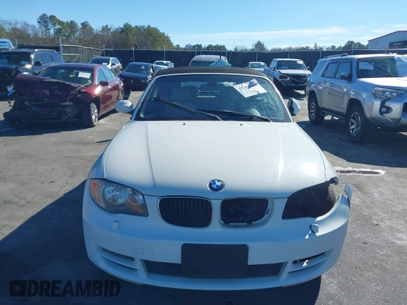 2008 BMW 1 Series 128i with VIN WBAUN13538VH79554, listed as a IAAI auction lot 41404844 with 101,489 mi miles and . Bid and sale history available at DreamBid. Image 12.
