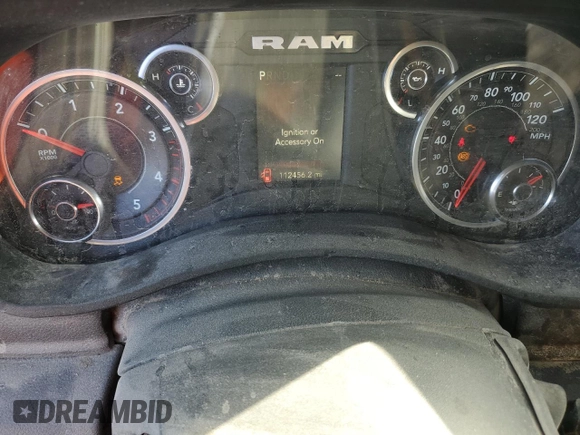 2021 Ram 2500 Tradesman with VIN 3C6UR5HL7MG580228, listed as a Copart auction lot 80829084 with 112,456 mi miles and Salvage Title. Bid and sale history available at carsss.com. Image 9.