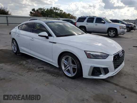 2021 Audi A5 Sportback S line Premium with VIN WAUDACF52MA017768, listed as a Copart auction lot 71008123 with 0 mi miles. Bid and sale history available at carsss.com. Image 4.