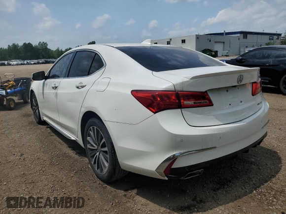 2018 Acura TLX Advance with VIN 19UUB3F79JA800276, listed as a Copart auction lot 61400645 with Not provided miles and Clean title. Bid and sale history available at DreamBid. Image 2.