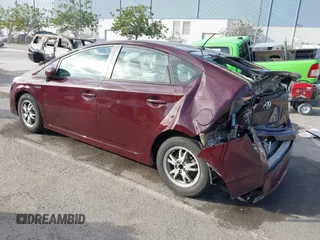 2011 Toyota Prius I with VIN JTDKN3DU9B0253166, listed as a IAAI auction lot 41893424 with 82,705 mi miles. Bid and sale history available at carsss.com. Image 3.