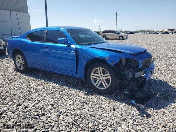 2006 Dodge Charger R/T with VIN 2B3KA53H56H233480, listed as a Copart auction lot 52434955 with 186,255 mi miles and Salvage Title. Bid and sale history available at carsss.com. Image 4.