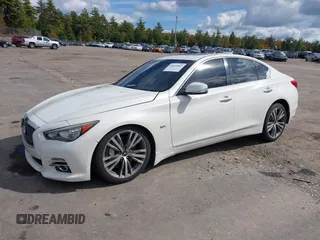 2017 Infiniti Q50 3.0t Premium with VIN JN1EV7AR4HM831716, listed as a IAAI auction lot 40413889 with 56,402 mi miles. Bid and sale history available at carsss.com. Image 2.